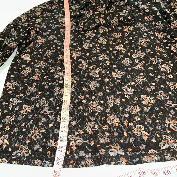 Lauren Ralph Lauren Stretch Lace Ruffled Bib Split Neck Top plus size 2X - Picture 10 of 11